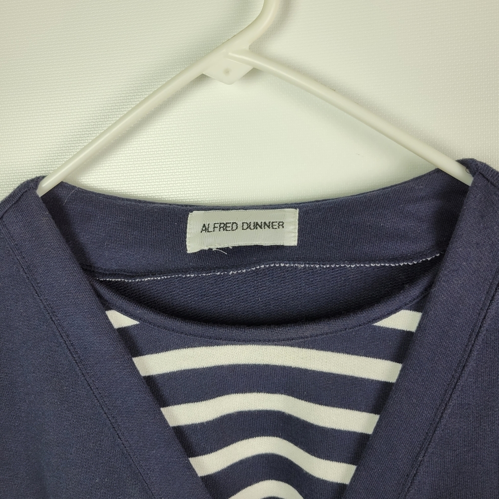 Alfred Dunner Cotton Nautical Sweater Sz Large - Picture 3 of 8